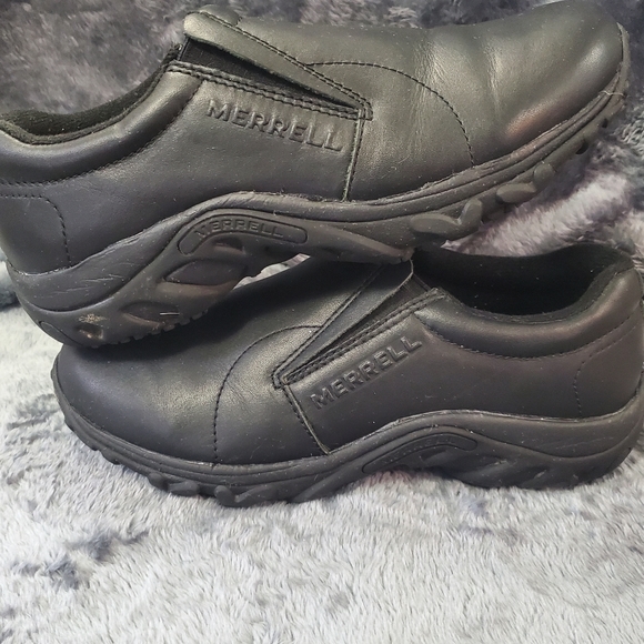 Merrell Jungle Moc Slip On Slip Resistant Work Shoe - Picture 3 of 4